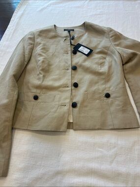 🔥🔥Rag & bone Light Khaki Minimalist Button Jacket